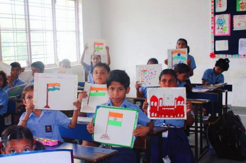 Craft activities of the month...our country celebrates independence on 15th August, but in our school the fever continues whole month...students participated in various activities with full enthusiasm  