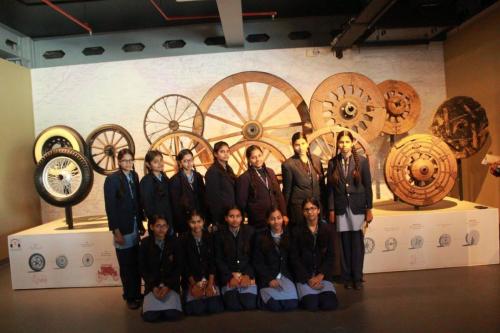 Students of class 9th and 10th visited Heritage Transport Museum, as a part of their tourism project.